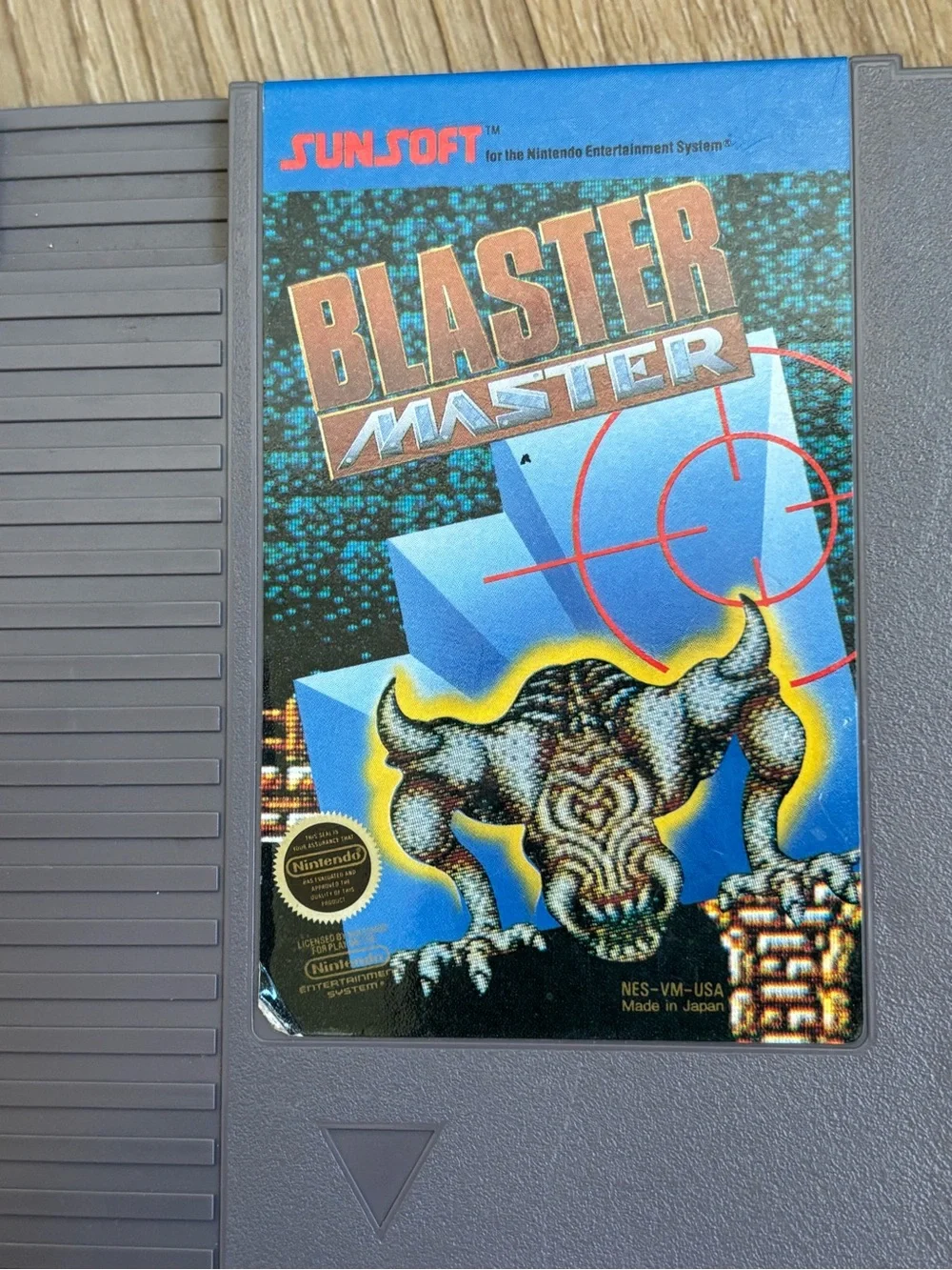 Vintage Nintendo Blaster Master Game Cartridge Untested